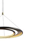 Pendente Loop 2,2cm 1x76w 3000k 2280lm Led Preto