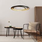 Pendente Loop 2,2cm 1x76w 3000k 2280lm Led Preto