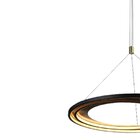 Pendente Loop 2,2cm 1x76w 3000k 2280lm Led Preto