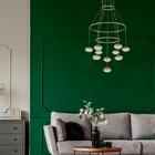 Pendente Ludique Gold Bella Para Salas E Quartos Led 50w 3000