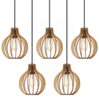 Pendente Luminária Bali E27 Bancada 5 Unidades Rústico