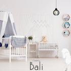 Pendente Luminária Bali E27 Bancada Moderno 5 Unidades Preto