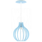 Pendente Luminária Bali E27 Quarto Azul Claro Moderno Lounge