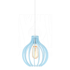 Pendente Luminária Bali E27 Quarto Azul Claro Moderno Lounge