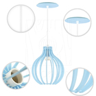 Pendente Luminária Bali E27 Quarto Bancada Moderno Lounge Azu