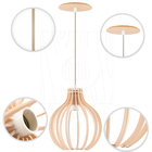 Pendente Luminária Bali E27 Quarto Bancada Moderno Lounge Pes