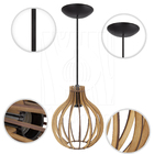 Pendente Luminária Bali E27 Quarto Bancada Moderno Lounge Rús