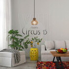 Pendente Luminária Circus 15 Madeira Sala Moderno Desmontada