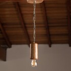 Pendente Luminária Em Madeira Tratada Envernizada
