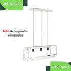 Pendente Luminária Industrial Inox Infinity Triplo