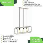 Pendente Luminária Industrial Inox Infinity Triplo