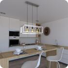 Pendente Luminária Industrial Inox Infinity Triplo