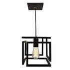 Pendente Luminária Infinity Industrial Preto 20 Cm X 20 Cm