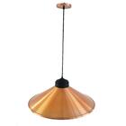 Pendente Luminaria Lustre Lion Cobre Preto 2520