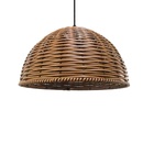 Pendente Luminária Lustre Meia Esfera Junco