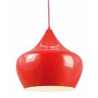 Pendente Luminaria Metal Vermelho 38cm E14 Btc