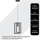 Pendente Luminária Moderna Industrial Preto