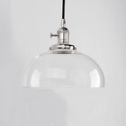 Pendente Luminária Retrô Cromado Vidro Design Edison Lm1672