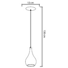 Pendente Luminária Suspenso Moderno Azul Alumínio Pdt5511