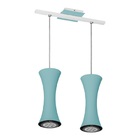 Pendente Luminária Suspenso Moderno Azul Alumínio Pdt7922