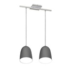 Pendente Luminária Suspenso Moderno Prata Alumínio Pdt7742