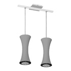 Pendente Luminária Suspenso Moderno Prata Alumínio Pdt7932