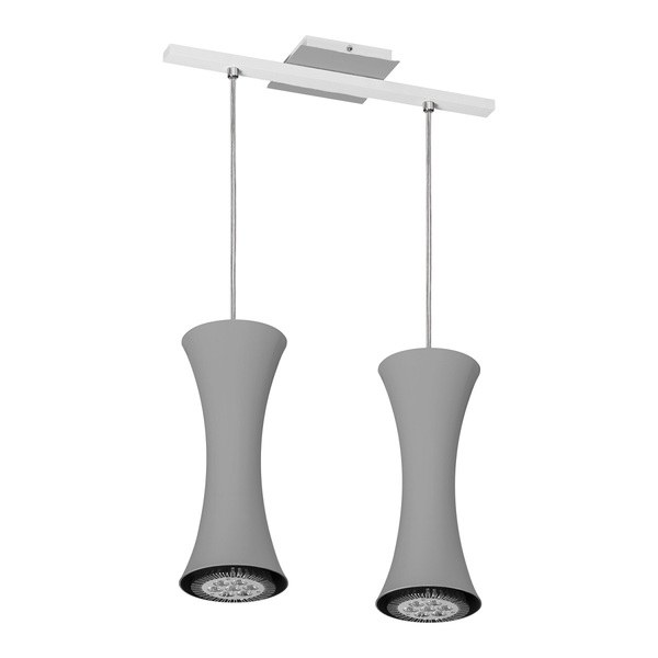 Pendente Luminária Suspenso Moderno Prata Alumínio Pdt7942