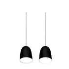 Pendente Luminária Suspenso Moderno Preto Alumínio Pdt7742