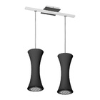 Pendente Luminária Suspenso Moderno Preto Alumínio Pdt7932