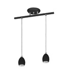Pendente Luminária Suspenso Moderno Preto Alumínio Pdtzo06