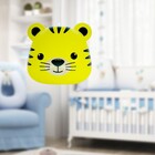 Pendente Luminária Tigre Amarelo 1e27 26x27cm Decor Fun