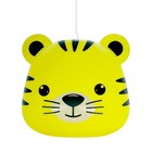 Pendente Luminária Tigre Amarelo 1e27 26x27cm Decor Fun