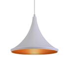 Pendente Luminária Tom Dixon Chapéu Miami Branco Textura C/ C