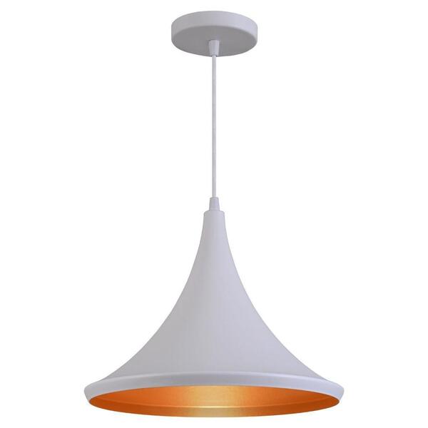 Pendente Luminária Tom Dixon Chapéu Miami Branco Textura C/ C