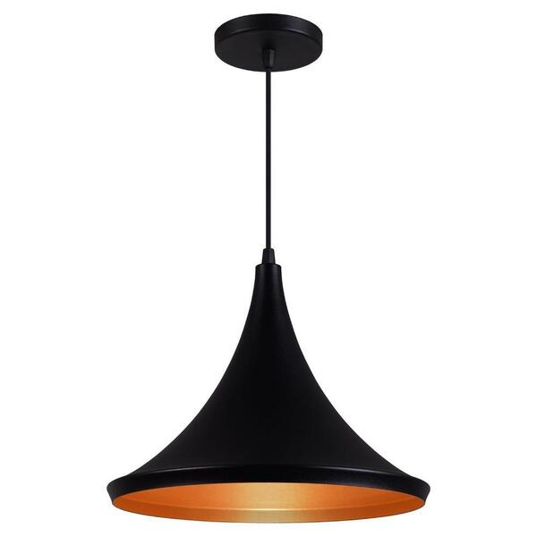 Pendente Luminária Tom Dixon Chapéu Miami Preto Textura C/ Co