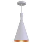 Pendente Luminária Tom Dixon Funil Canadá Branco Textura C/ C