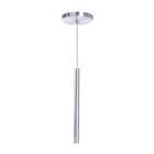 Pendente Luminária Tubo Alumínio Escovado 50 Cm + Lâmpada Led