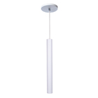 Pendente Luminária Tubo Branco 30 Cm