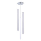 Pendente Luminária Tubo Branco 50 Cm - Triplo