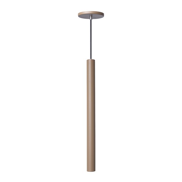 Pendente Luminária Tubo Fendi 50 Cm + Lâmpada Led Branco Frio