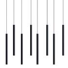 Pendente Luminária Tubo Preto 50 Cm