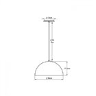 Pendente Luna 35cm Bella Italia