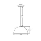 Pendente Luna 45cm Bella Italia