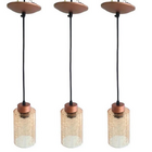 Pendente Lupe Craquelado Cobre/ambar