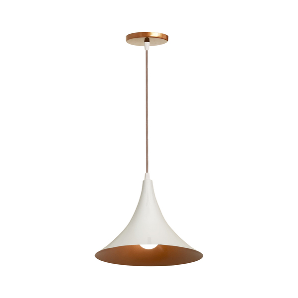 Pendente Lustre Chapeu Chinês Alumínio Casa Cozinha Decor Bra