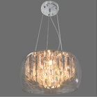 Pendente Lustre Cristal K9 40cm Bella Iluminação Hu6440pc St9