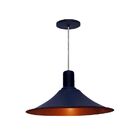 Pendente Lustre De Teto Chapéu Chinês N01 Em Aço Escovado