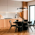 Pendente Lustre Led Moderno 1 Aro Arco Anel Atenas 60cm 29w 6