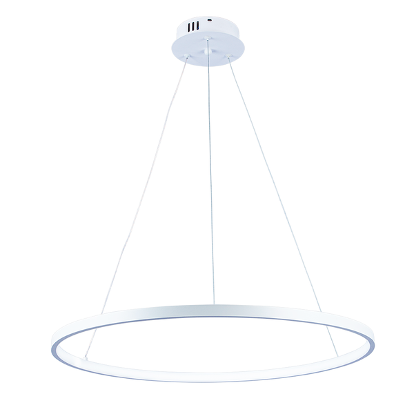 Pendente Lustre Led Moderno 1 Aro Arco Anel Atenas 60cm 29w 6