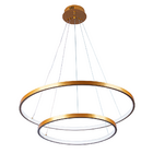 Pendente Lustre Led Moderno 2 Aros Arcos Anéis 40cm E 60cm At